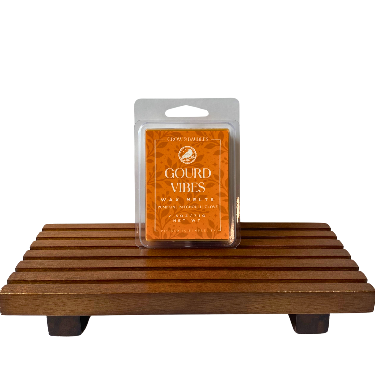 Gourd Vibes wax melt clamshell (front)