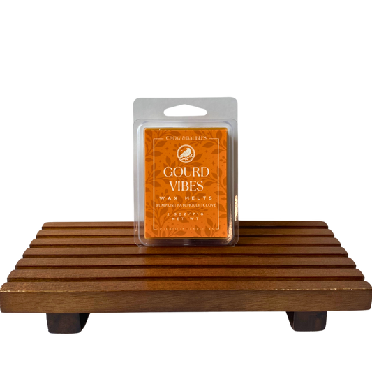 Gourd Vibes wax melt clamshell (front)