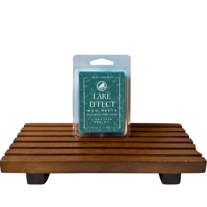 Lake effect wax melt clamshell (front)