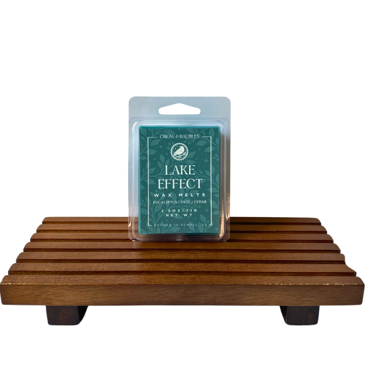 Lake effect wax melt clamshell (front)