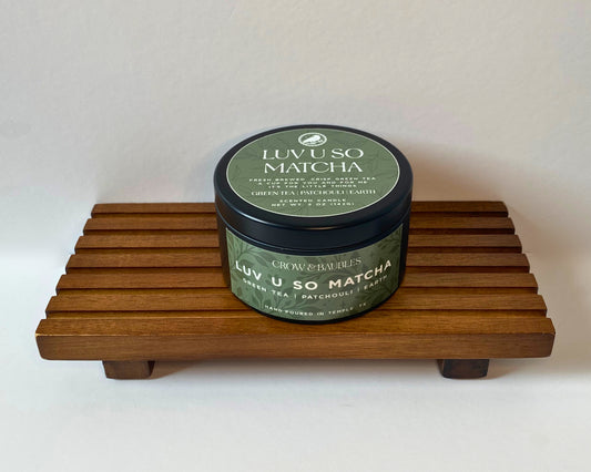 Luv u so matcha - 5oz candle tin
