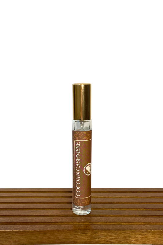 Cocoa & Cashmere perfume in a 10mL spray bottle
