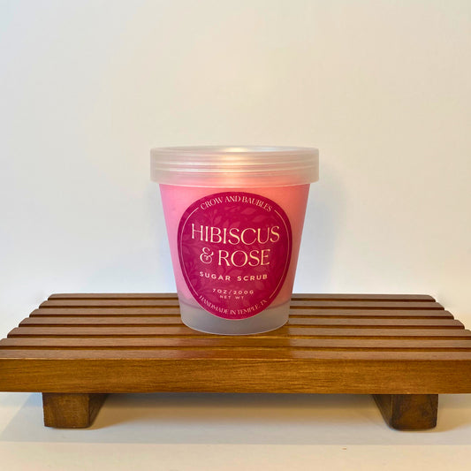 200g Hibiscus & Rose Sugar Scrub
