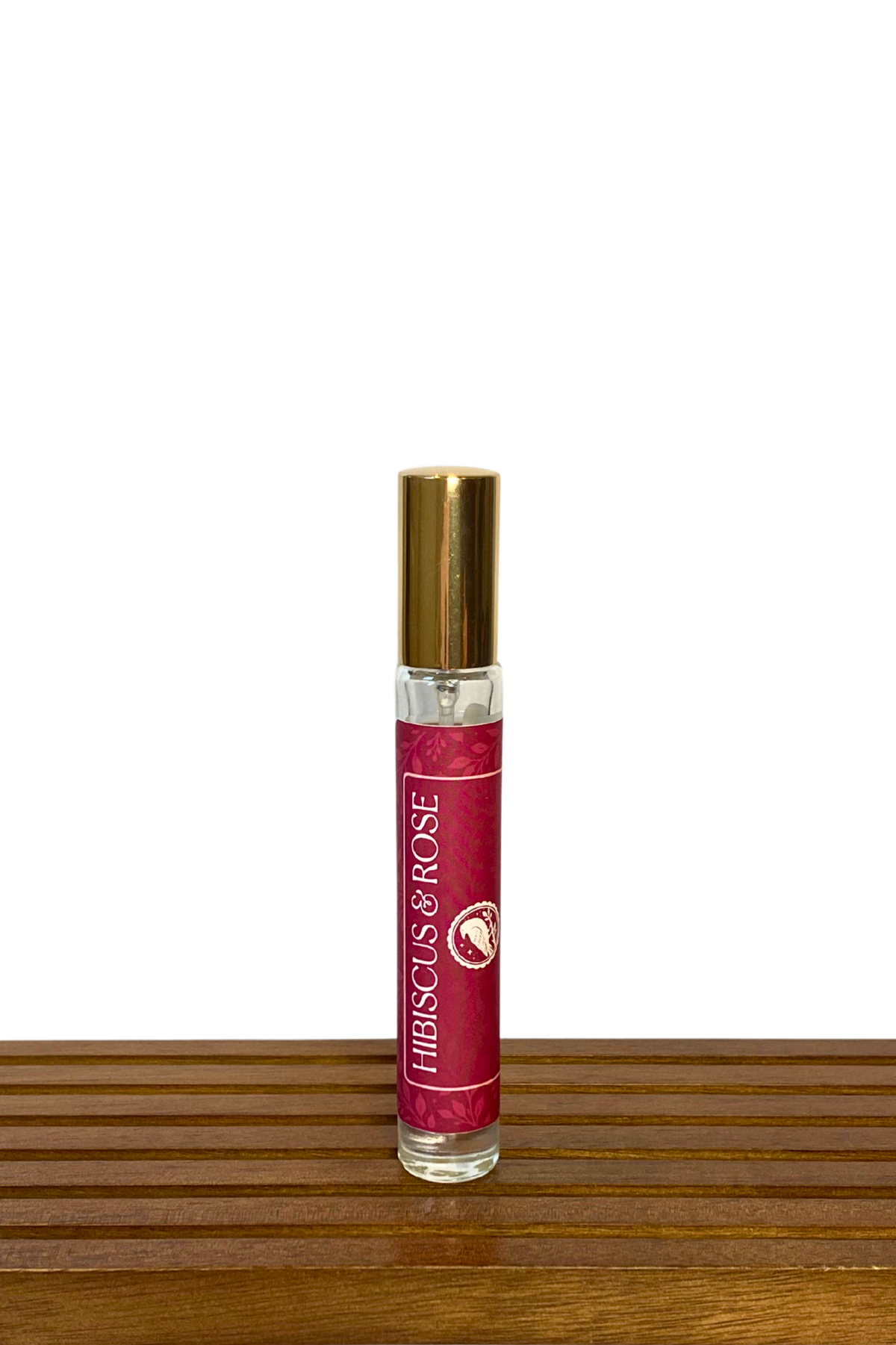 Hibiscus and rose perfume in a 10mL spray bottle