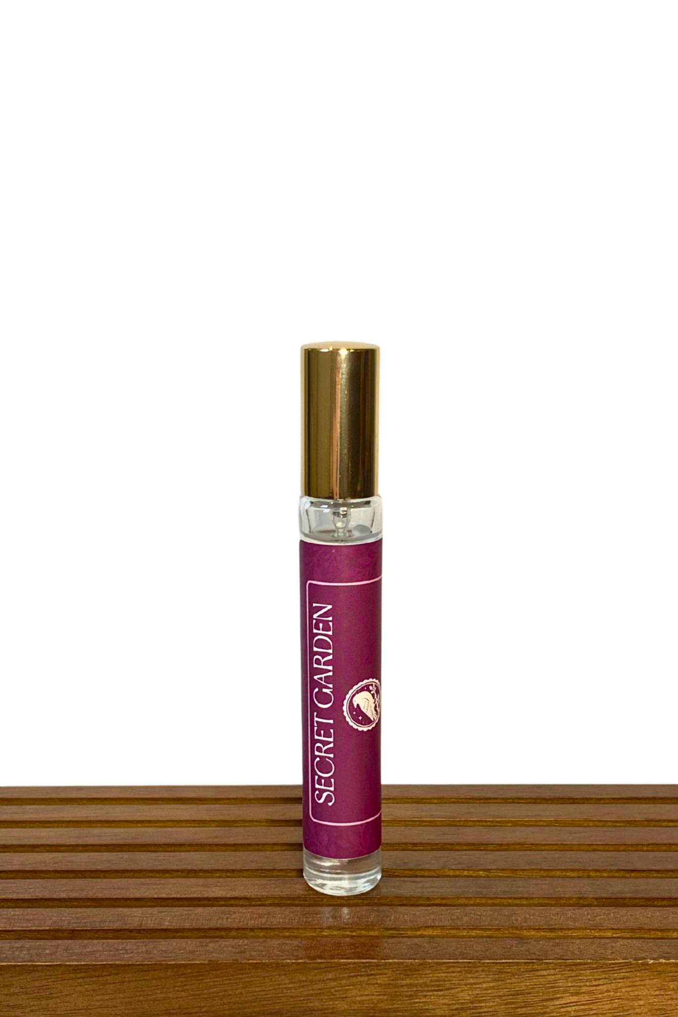 Secret Garden perfume in a 10mL spray bottle