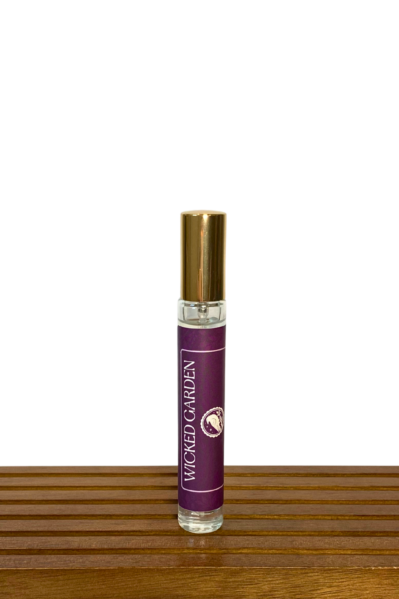 Wicked Garden perfume in a 10mL spray bottle